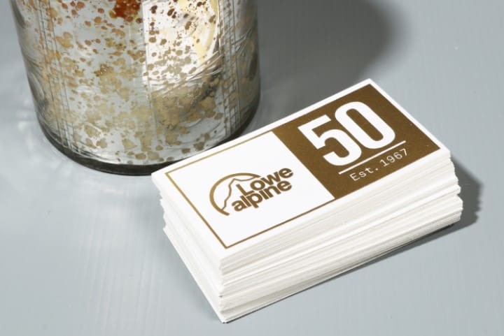 gold metallic stickers produced in UK