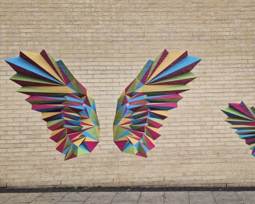 Large custom wing wall stickers