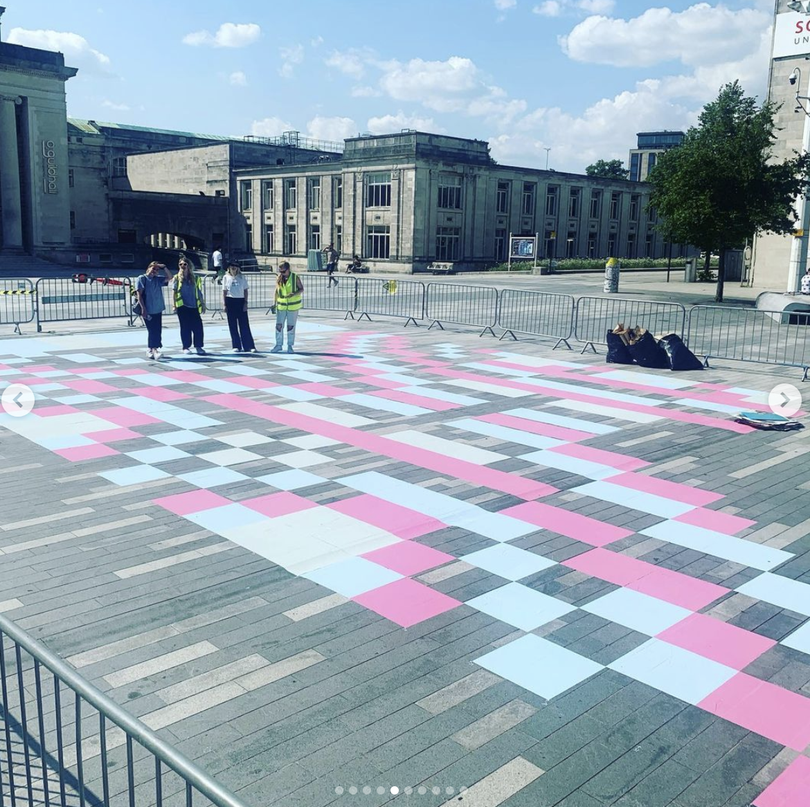 giant vinyl floor stickers